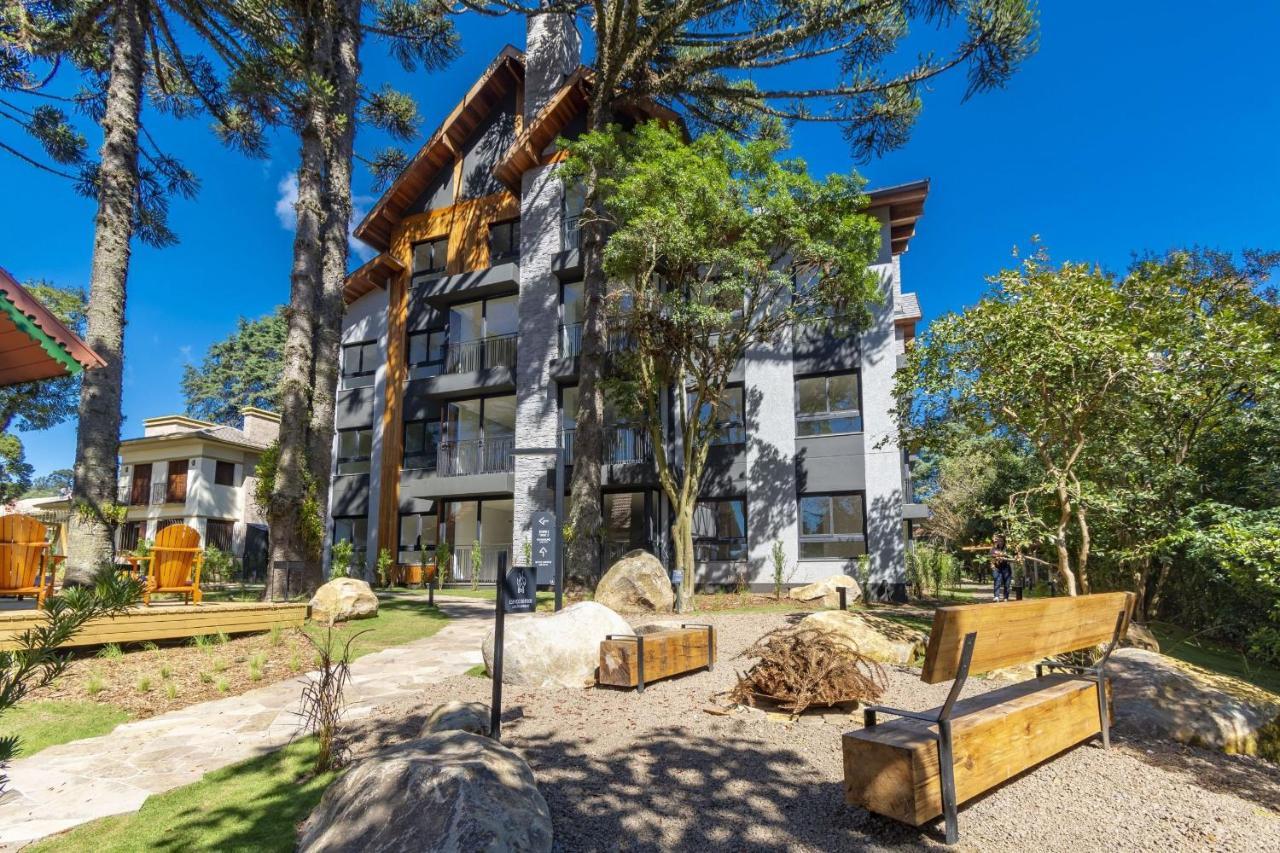 Rosa Apartamento Bav 101 Gramado Esterno foto