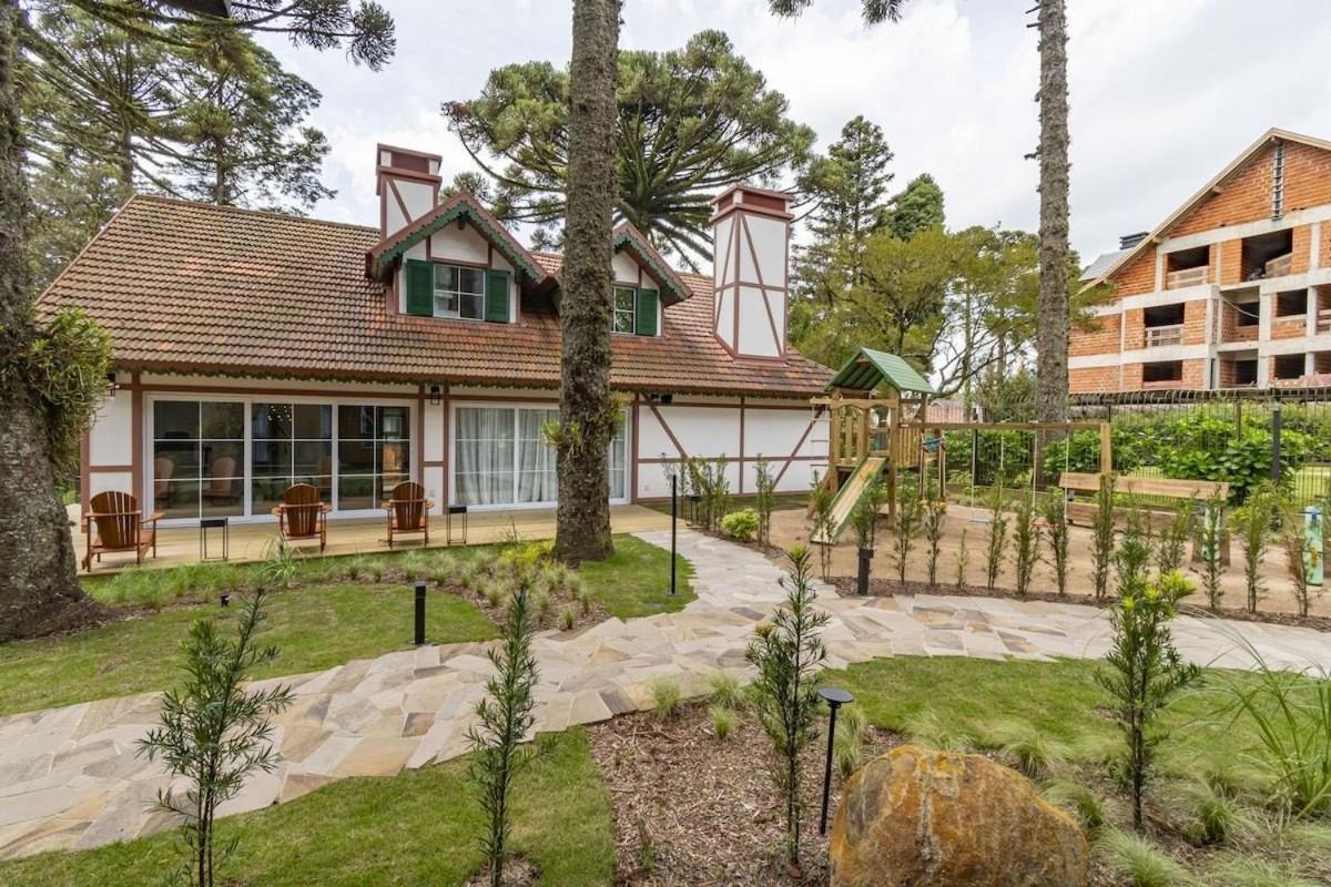 Rosa Apartamento Bav 101 Gramado Esterno foto