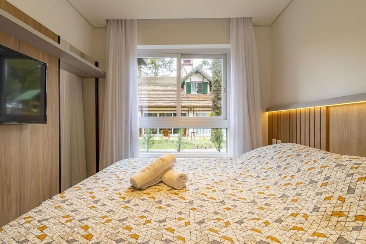 Rosa Apartamento Bav 101 Gramado Esterno foto
