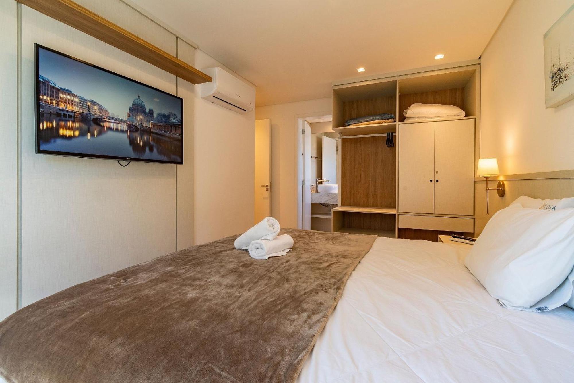 Rosa Apartamento Bav 101 Gramado Esterno foto